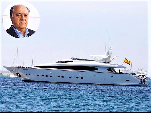 Fashion billionaire & Zara founder Amancio Ortega holidays in Croatia on mega yacht