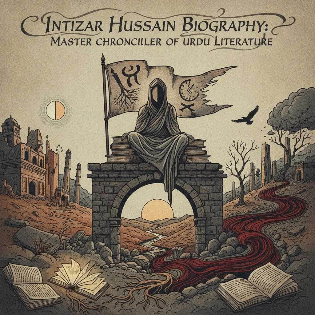 Illustration for Intizar Hussain