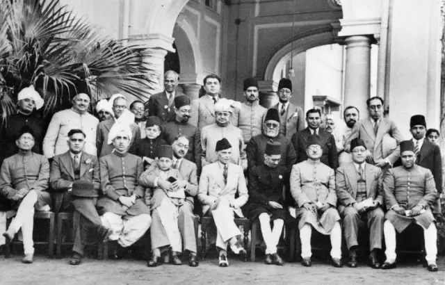 Muslim League leaders after a dinner party – Abdur Rahim