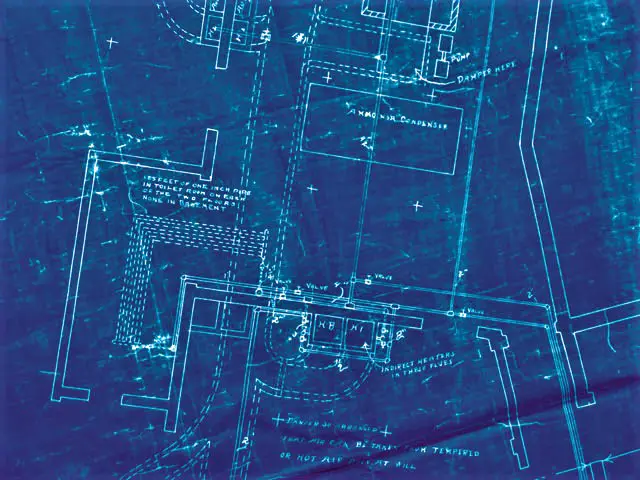 This drawing, the result of Willis Carrier’s groundbreaking design, was submitted to Sackett & Wilhelms on July 17, 1902 and provided the basis for the invention that would change the world, the first modern air conditioning system.