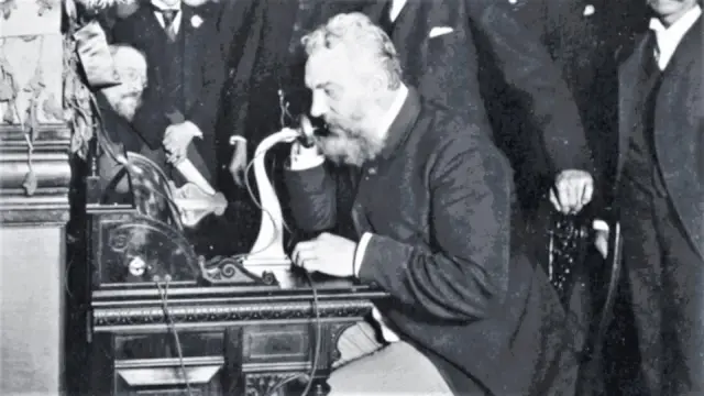Alexander Graham Bell patents the telephone