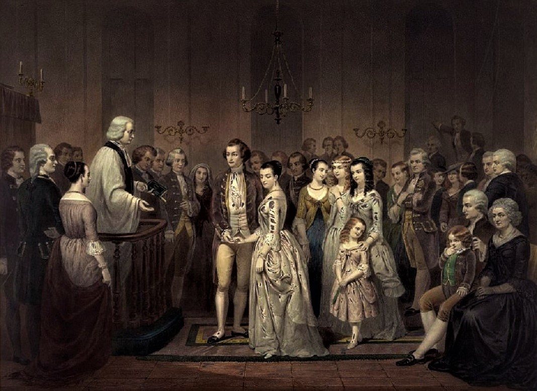 The Wedding of George and Martha