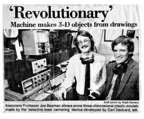 The History of 3D Printing 3D Printing is (Probably) Older than You! – Chuck Hull