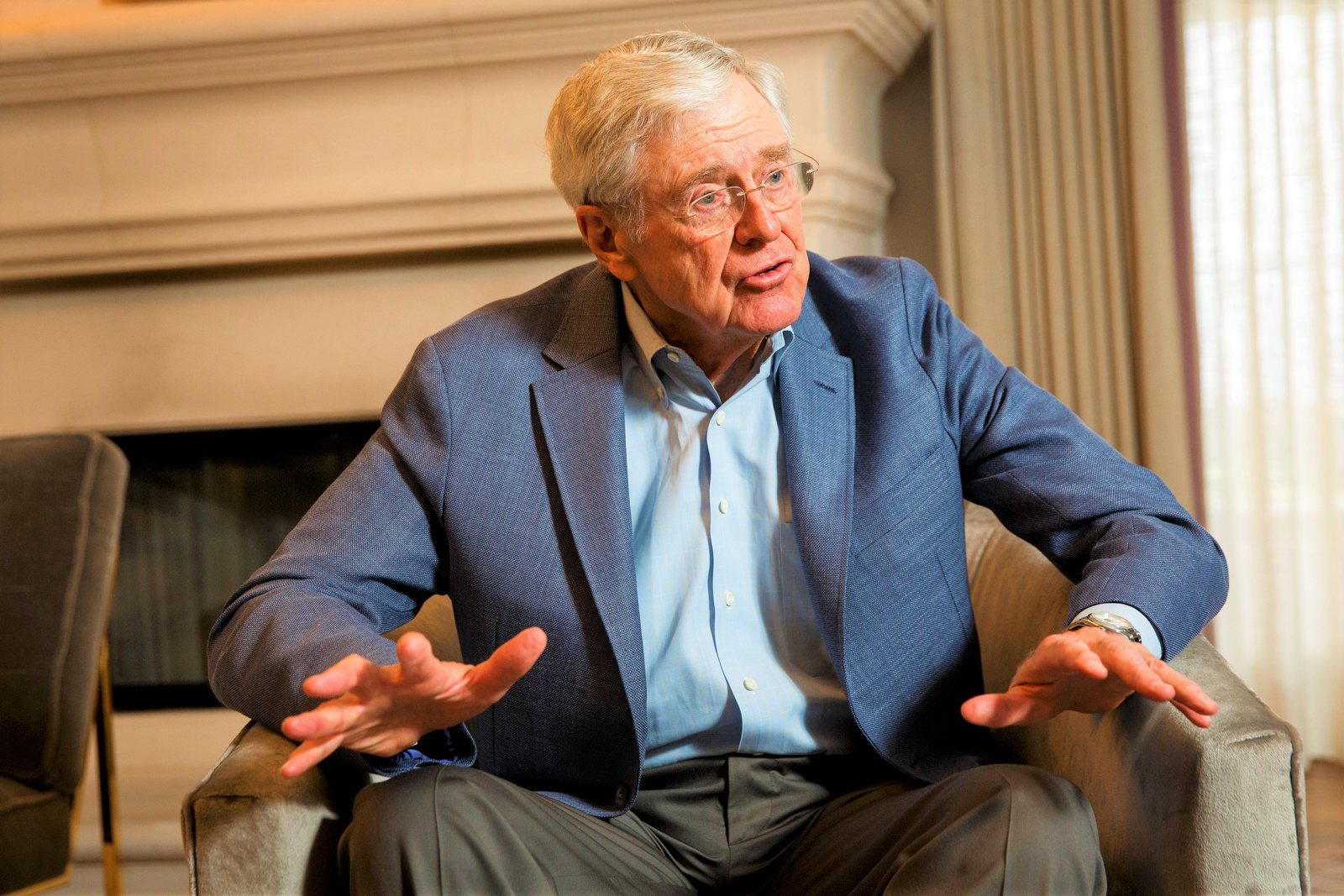 Charles Koch Says Suggestion He Backs Clinton 'Blood Libel'