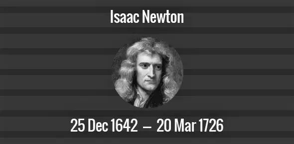 Isaac Newton death