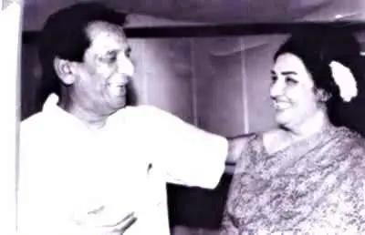 khwaja khurshid anwar with Madam Noor Jahan
