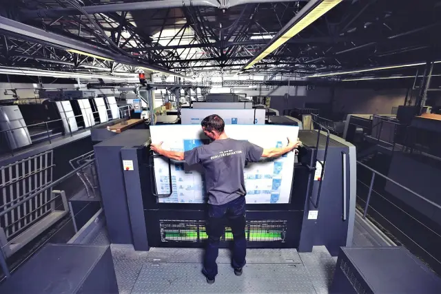 Modern printer machines of 21st century in the world – printing press
