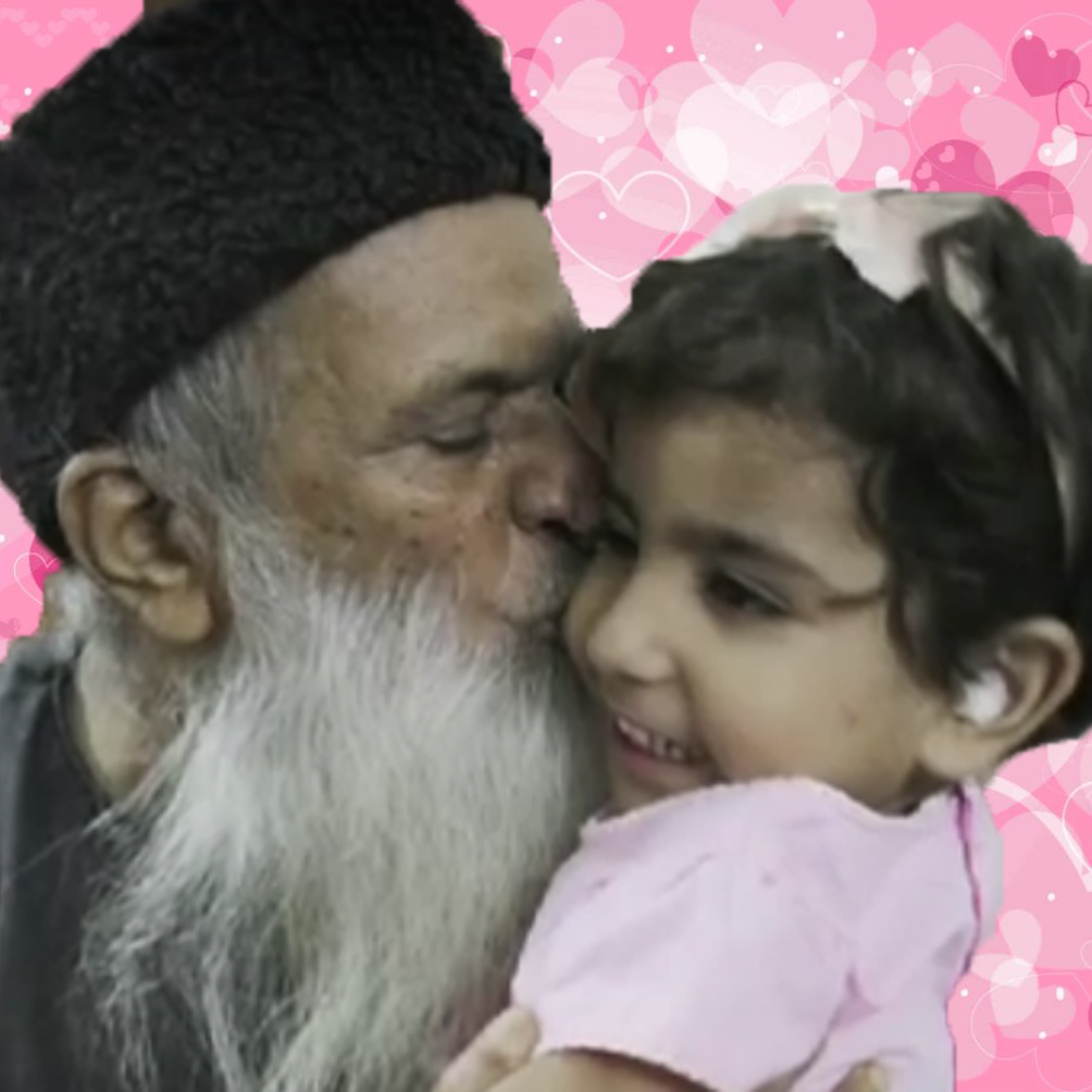 A Great Humanitarian Abdul Sattar Edhi with a Child