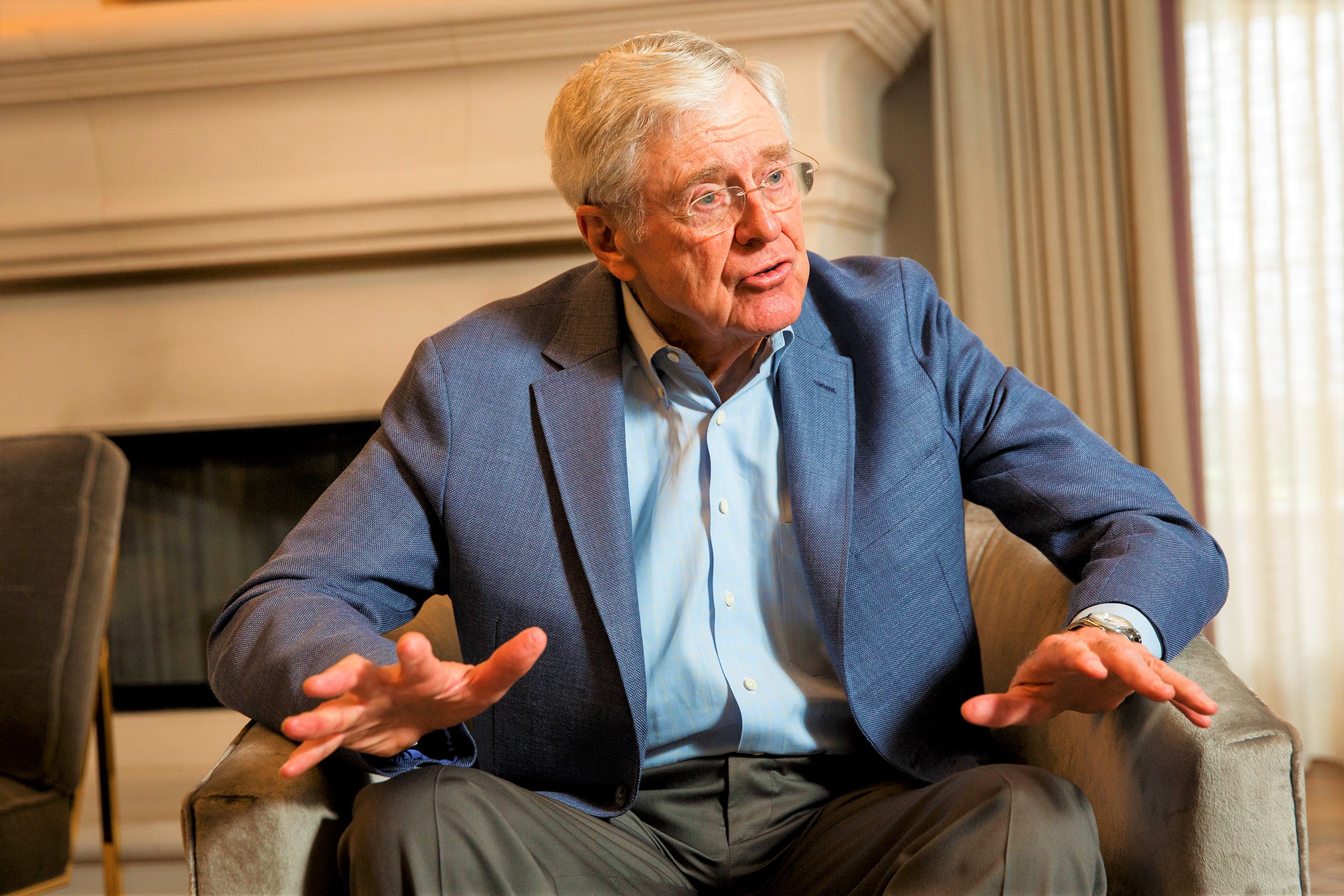 Charles Koch Says Suggestion He Backs Clinton 'Blood Libel'