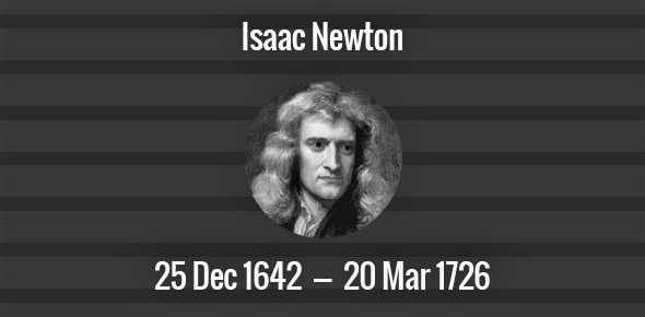 Isaac Newton death