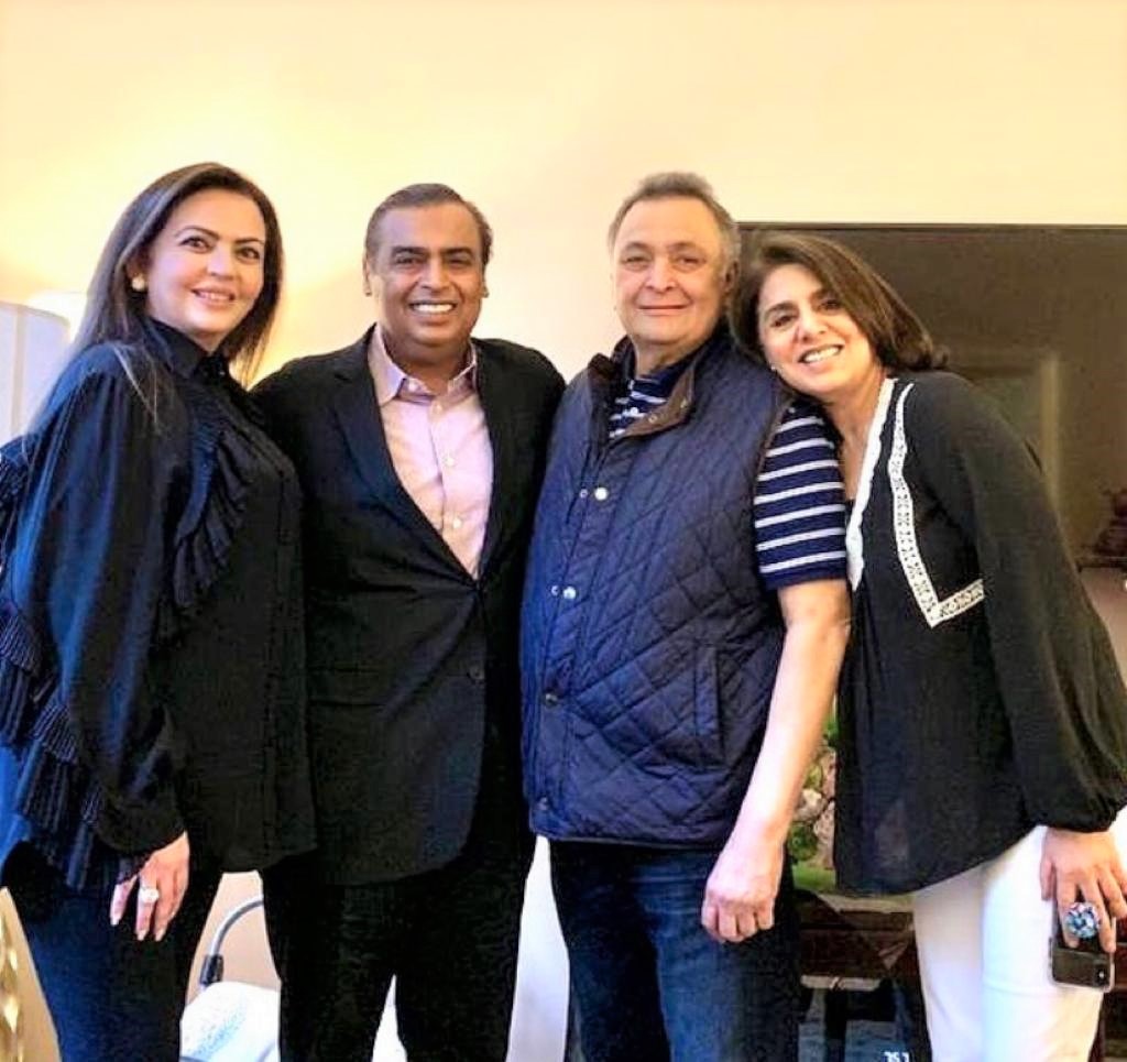 Neetu Kapoor thanks Mukesh Ambani and family, You have been our guardian angels