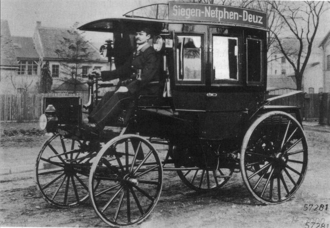 The Benz Omnibus, built in 1895 for the Netphener bus company