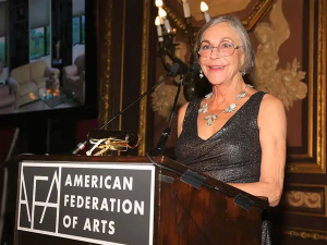 Walmart's Alice Walton addressing at the American Federation of Arts