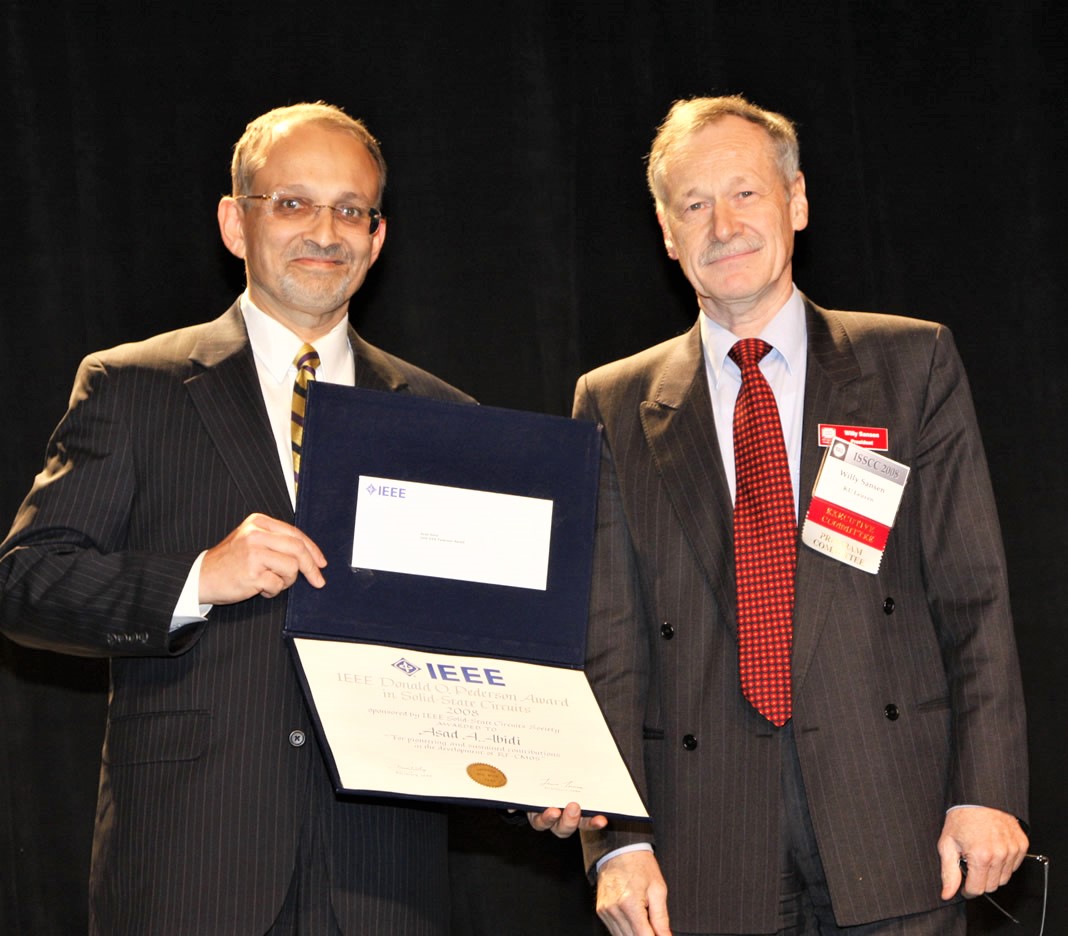 Asad Ali Abidi receiving Award from IEEE